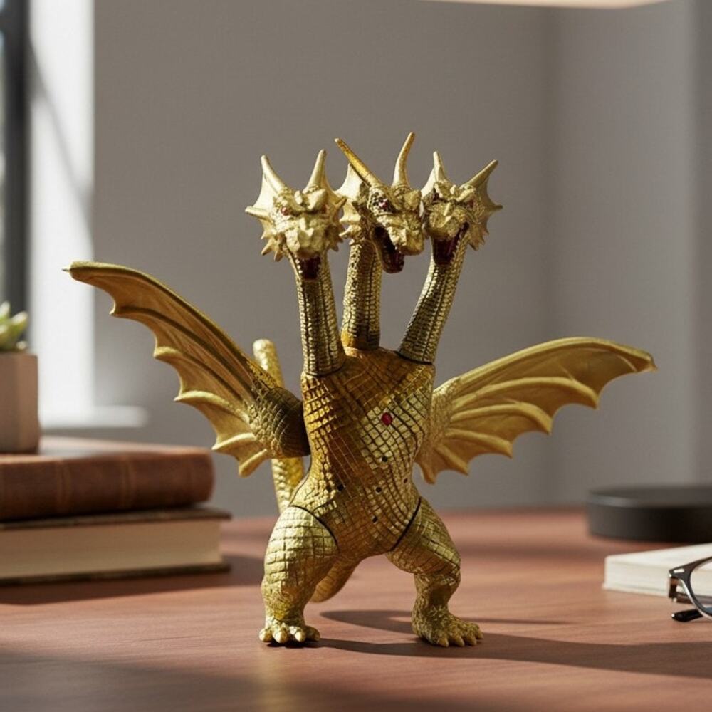Vintage 1994 Trendmasters Godzilla King Ghidorah 6" Electronic Figure Toho